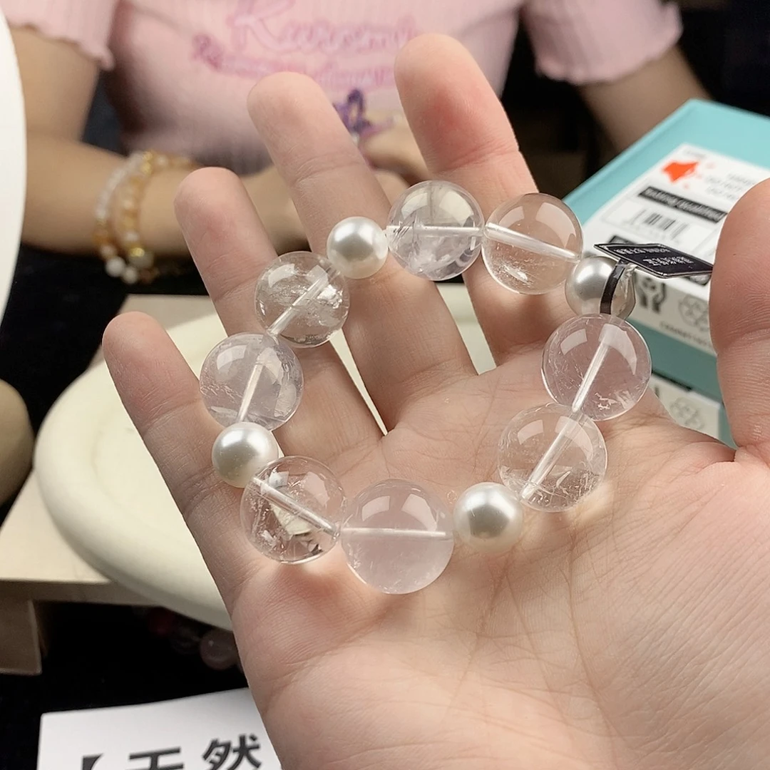银S925镀金镶嵌手链水晶