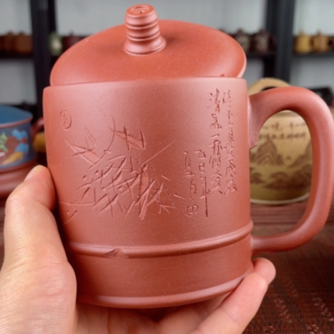 【闪购商品】茶杯紫砂宜兴原矿紫砂盖杯微瑕