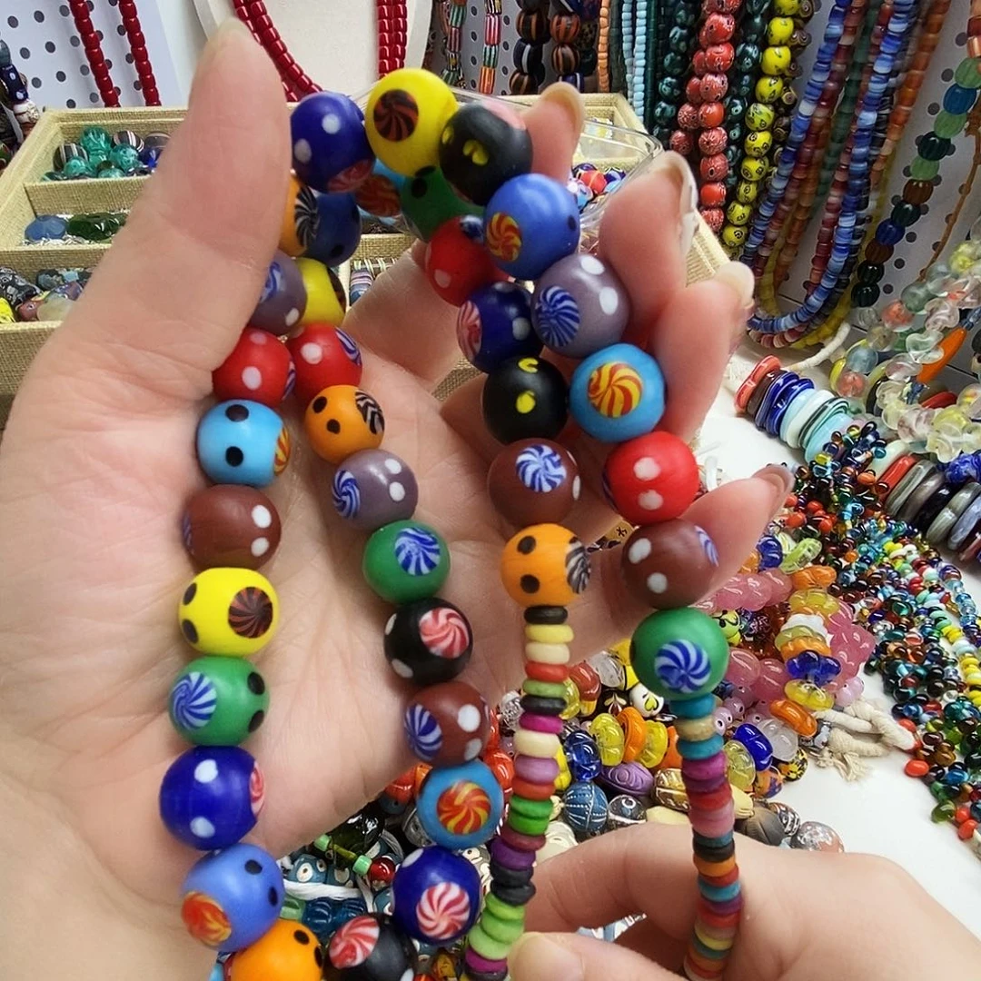 琉璃颈饰尼泊尔精工手绘092