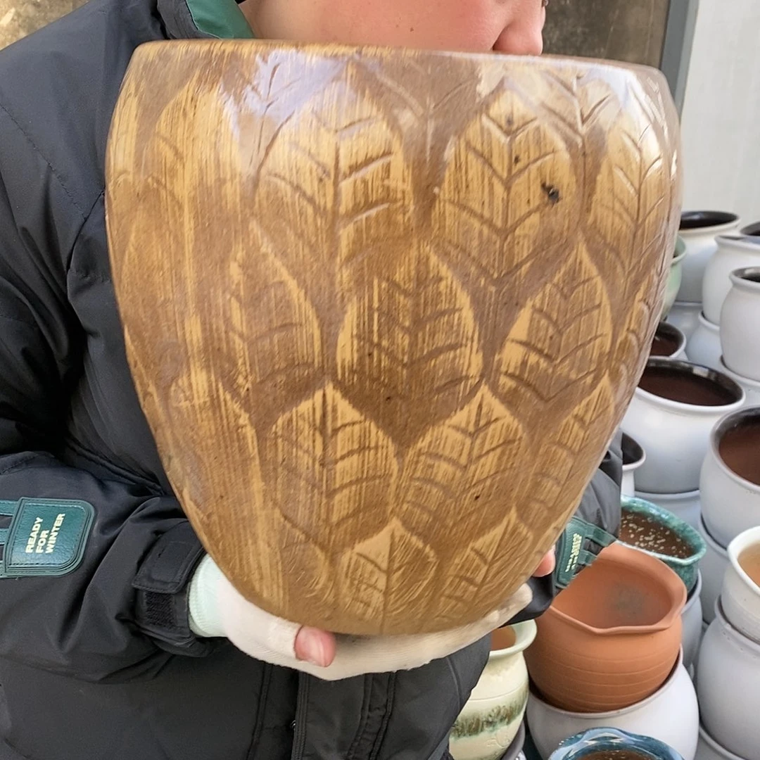 紫砂花盆正品口23高27