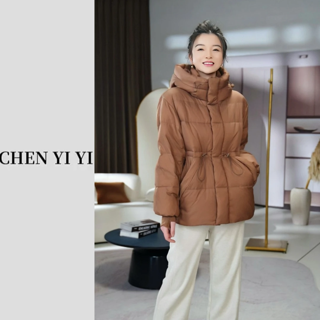 90白鸭绒羽绒服女2025年秋冬新款加厚修身显瘦冬季外套