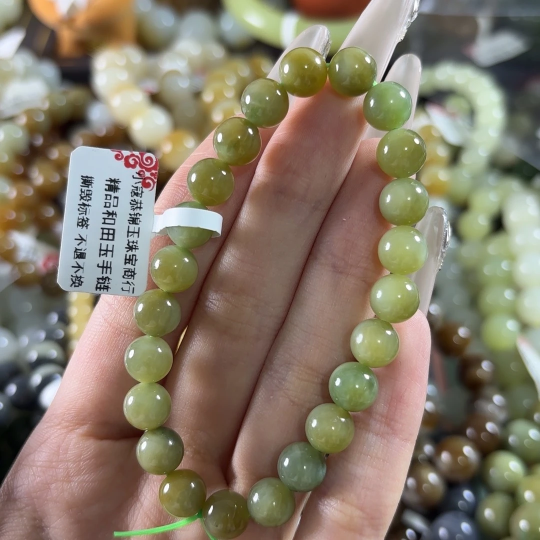 和田玉未镶嵌手链164