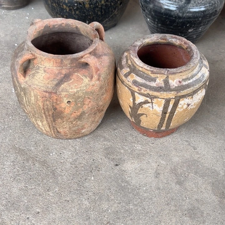 红陶王*s老陶罐口小磕有磨损