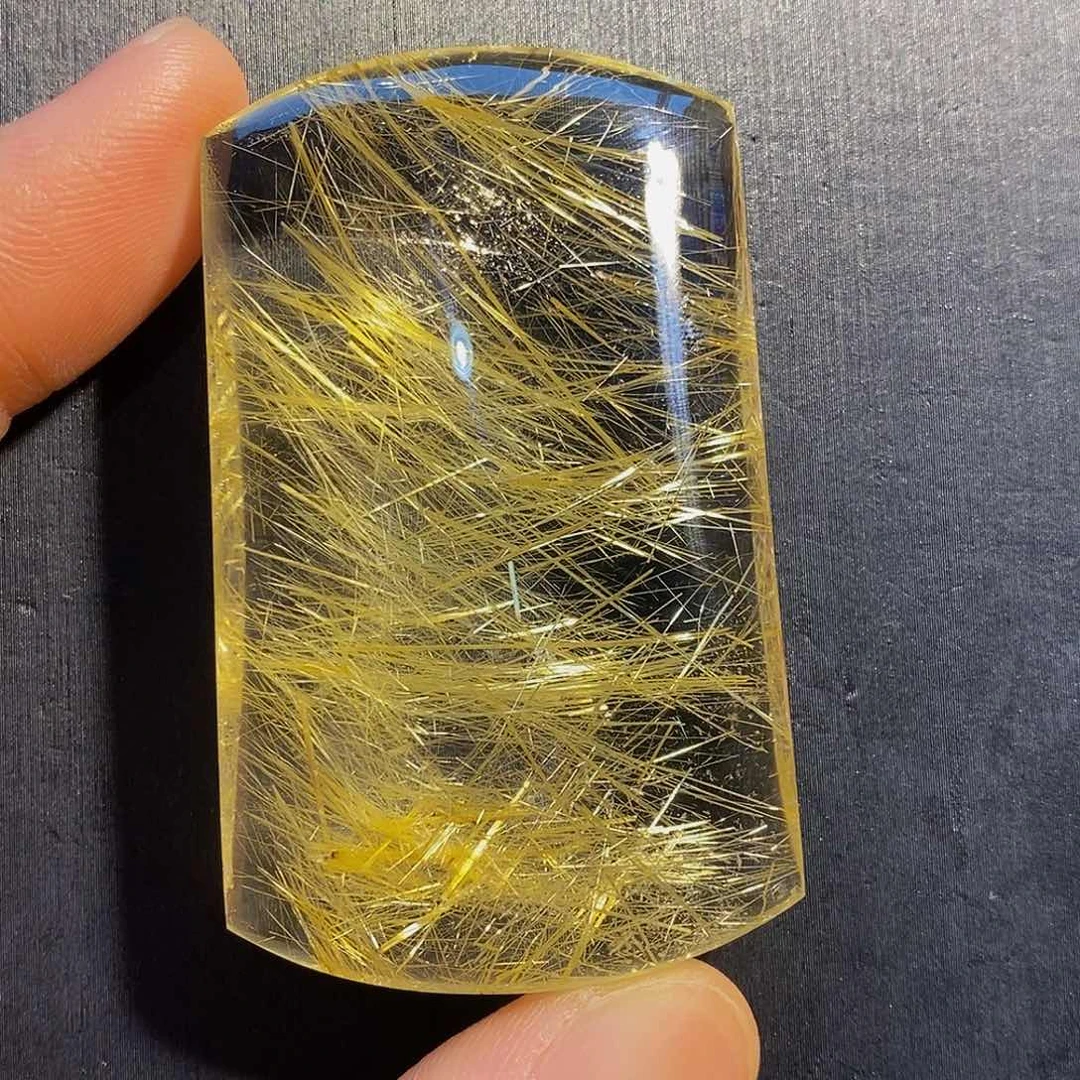 未镶嵌颈饰水晶天然发晶无事牌吊坠