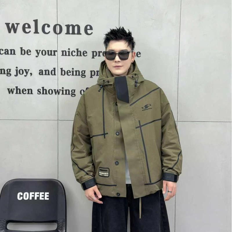 TT男款潮牌连帽羽绒服2025冬季新款保暖羽绒外套25019