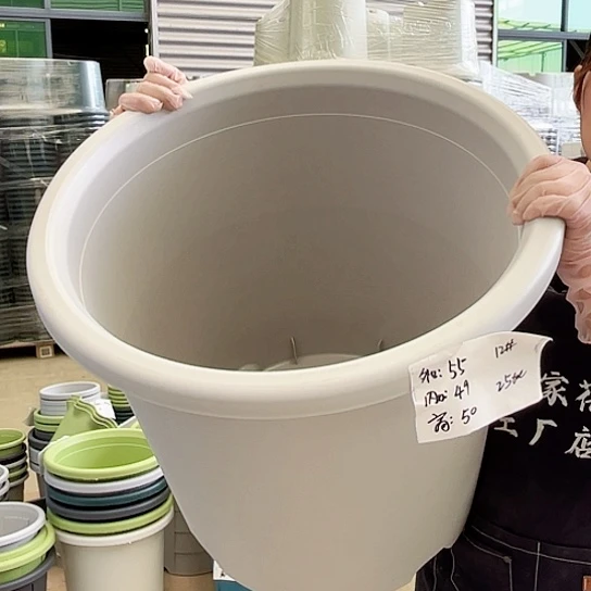 四季盆12#灰白色2个无托