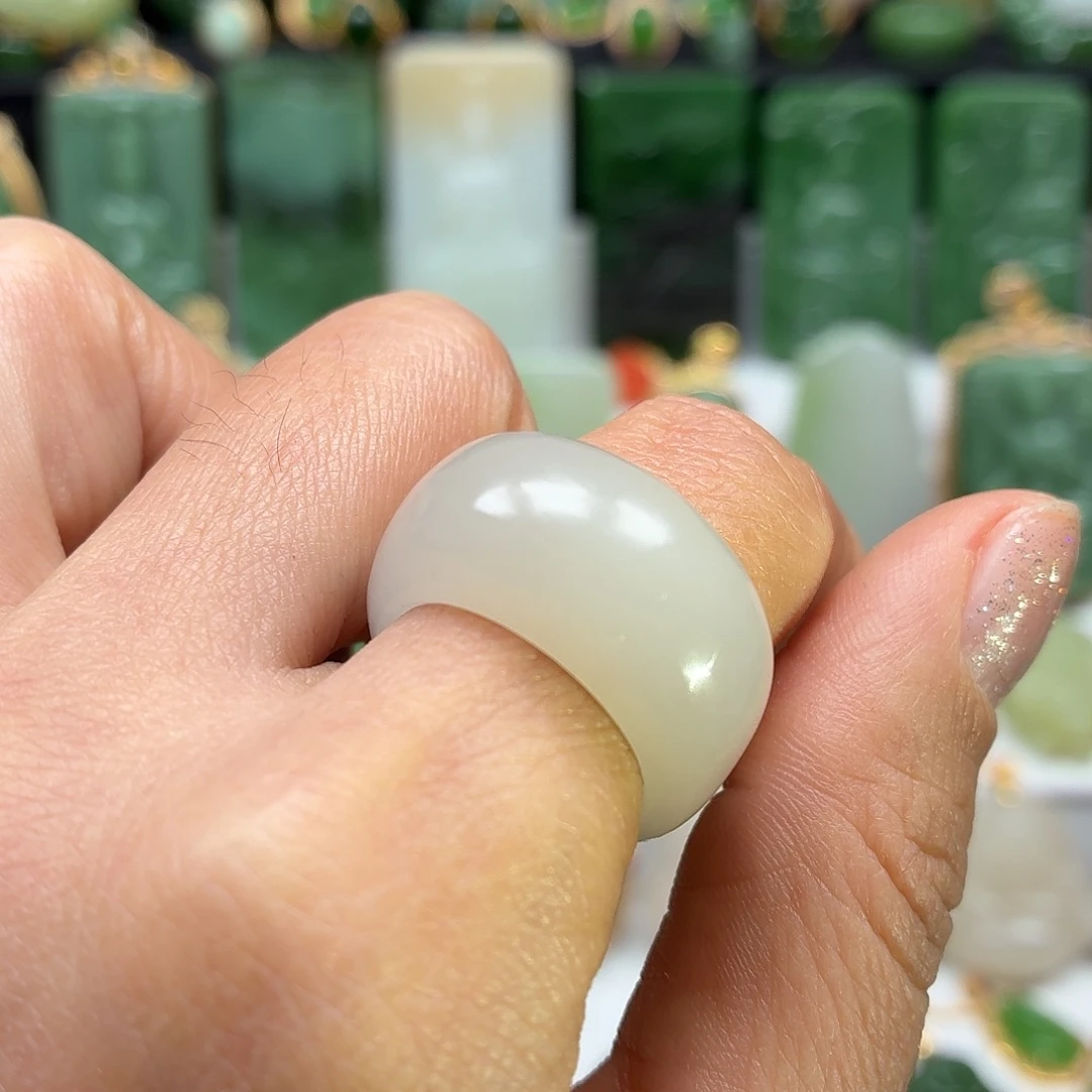 和田玉银S925镶嵌颈饰17.5