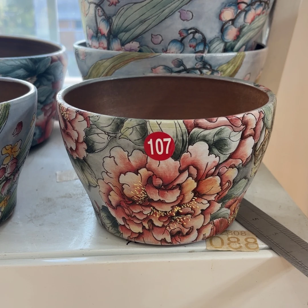 景德镇手绘花盆陶瓷16/11