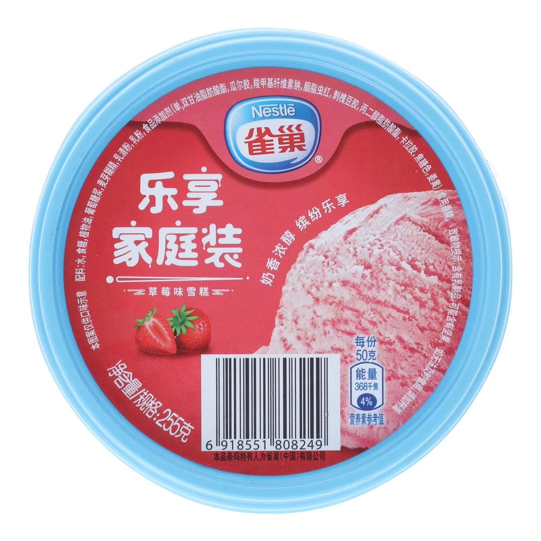 雀巢乐享家庭装草莓味雪糕 255g