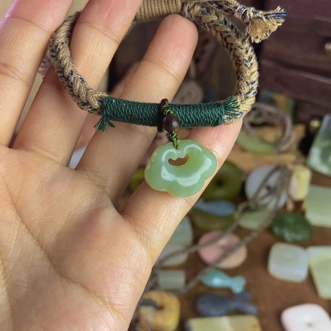 蛇纹石玉手链未镶嵌陈*长