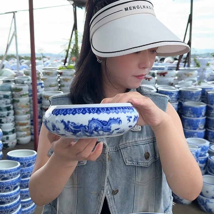 瓷片直径15厘米高度6厘米…………