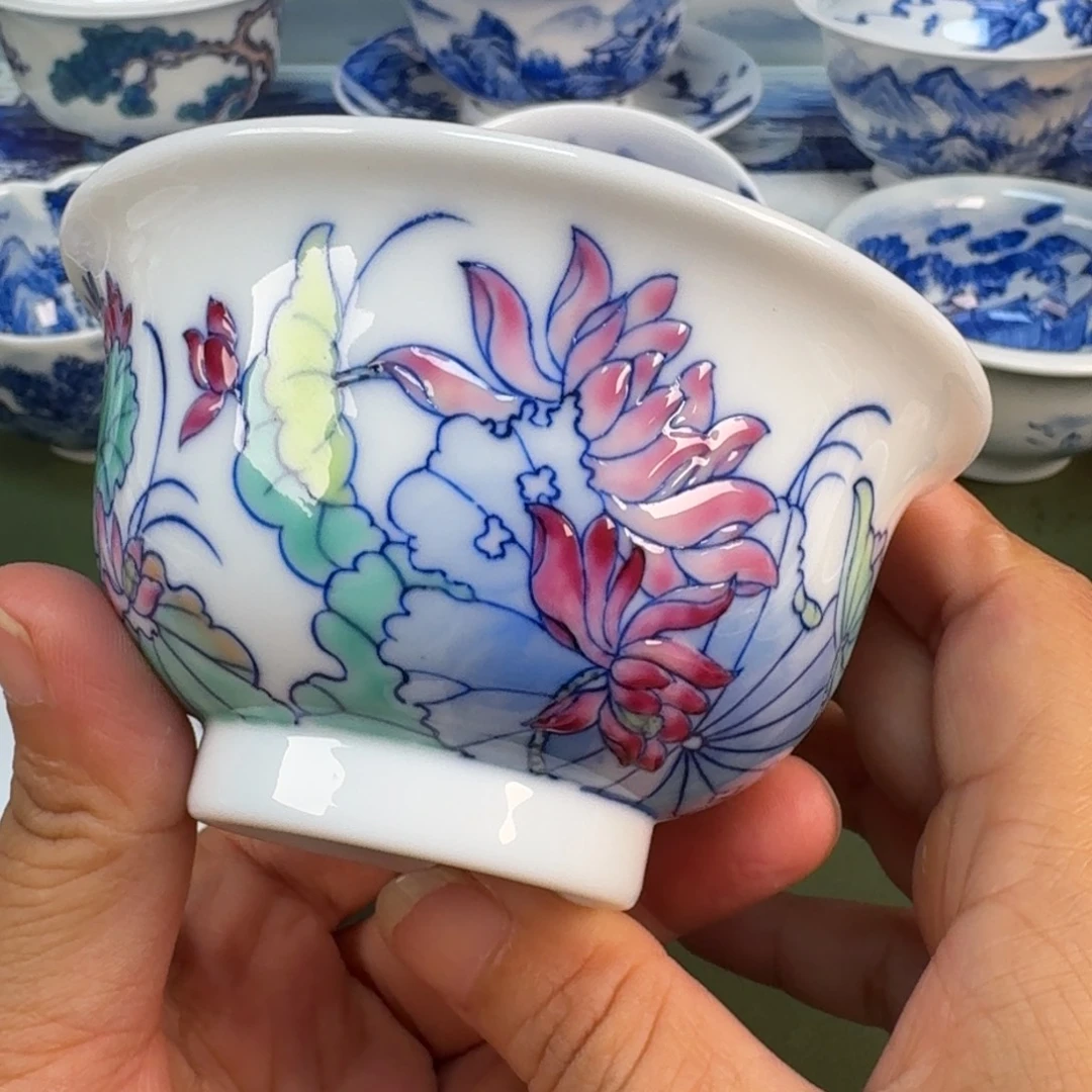 景德镇纯手绘茶具圆圆299