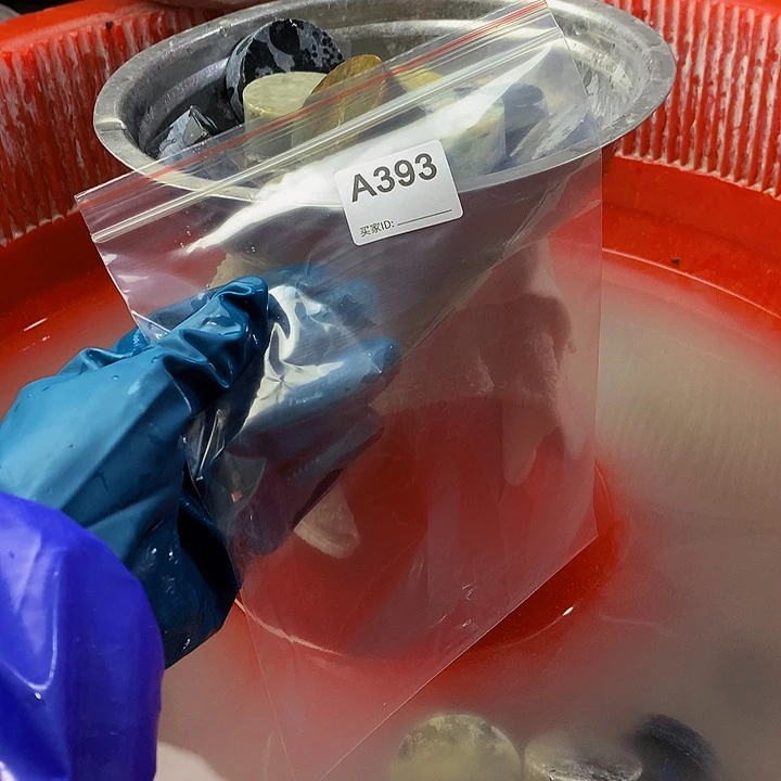 蛇纹石玉珠宝半成品未镶嵌南*