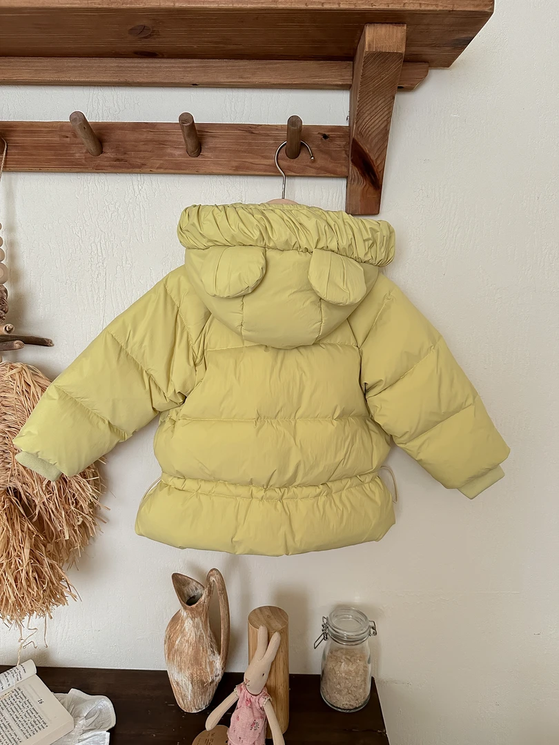 【BaoBao现货】白鸭绒羽绒服女童冬季连帽外套30