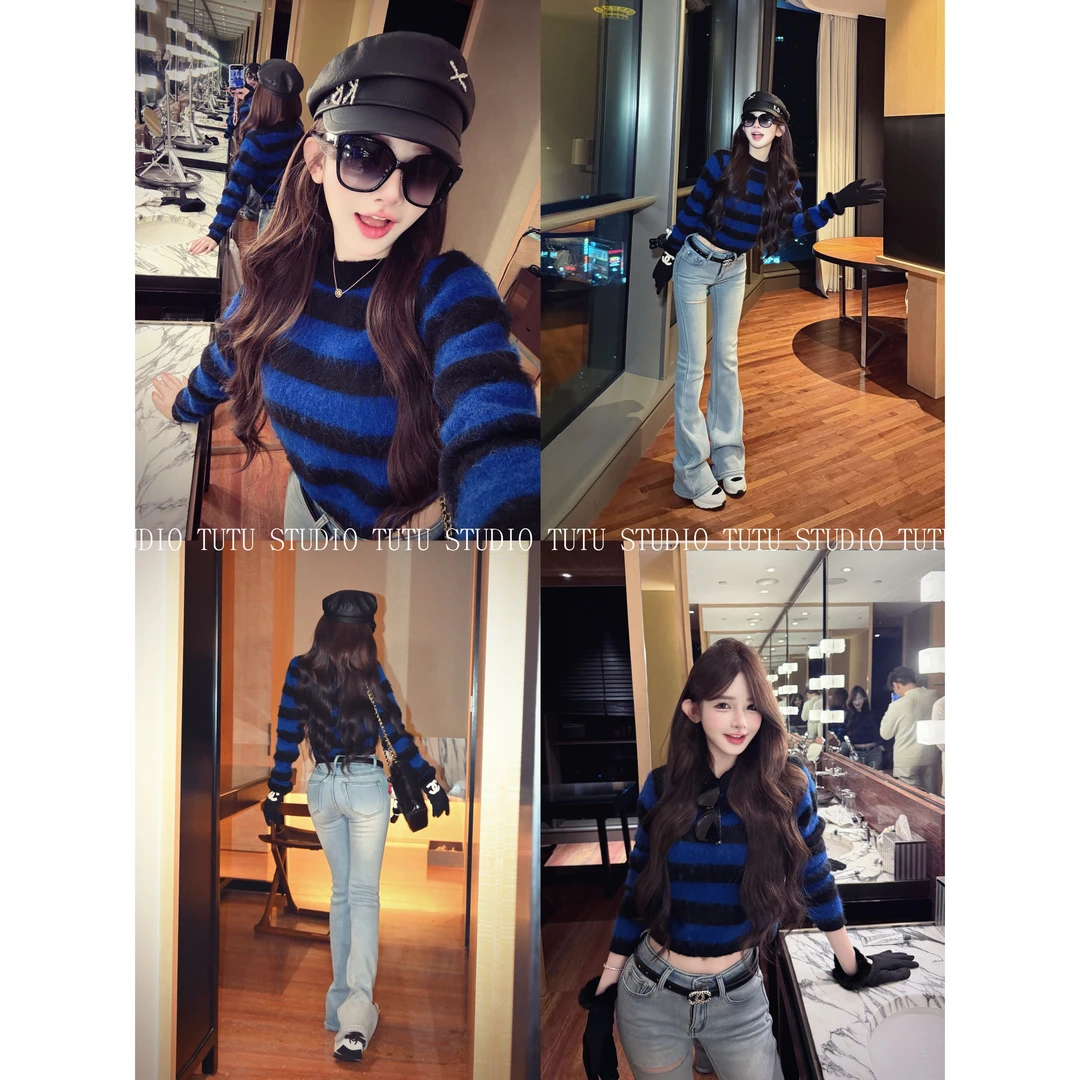 TUTU【回归古早】绵羊毛/冬季修身气质百搭保暖针织长袖上衣#CT1610