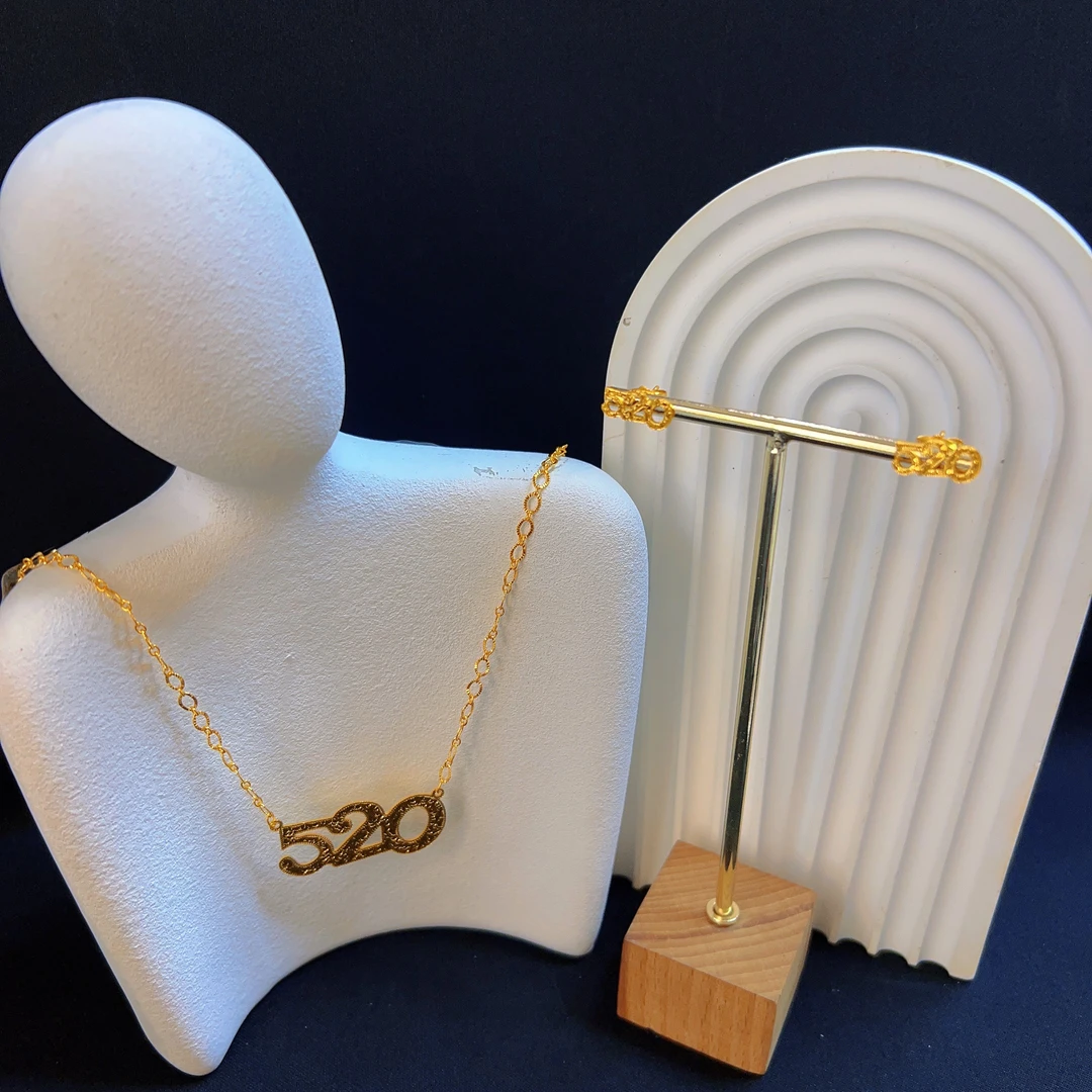 铜合金项链 哈尼西牧时尚百搭两件套#0009007