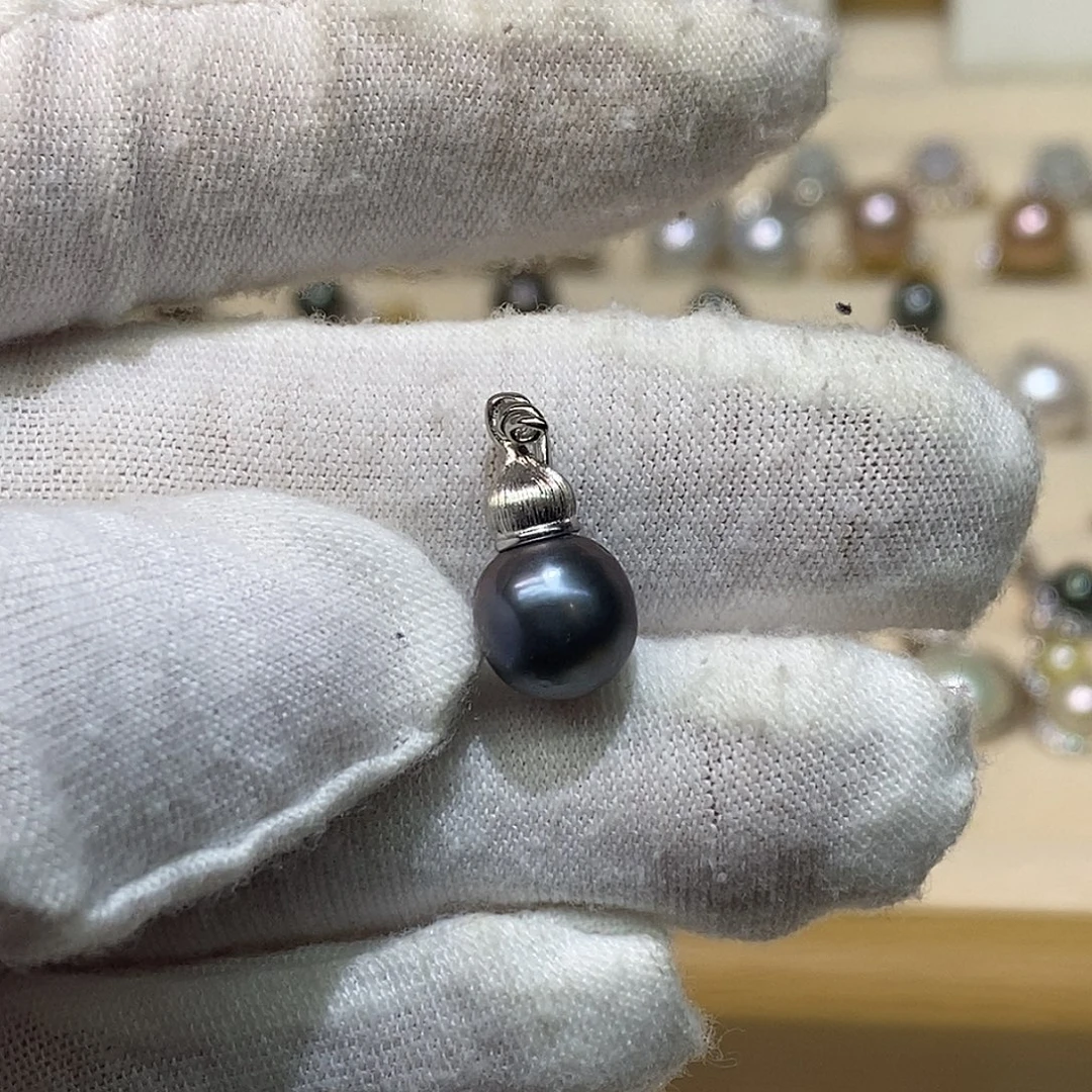 海水珍珠颈饰银S925镶嵌