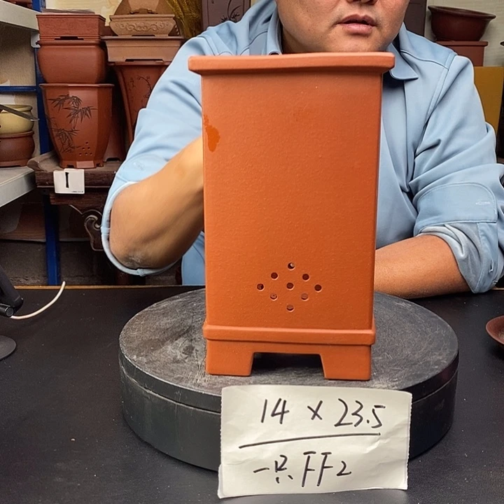 紫砂花盆货号一只FF2