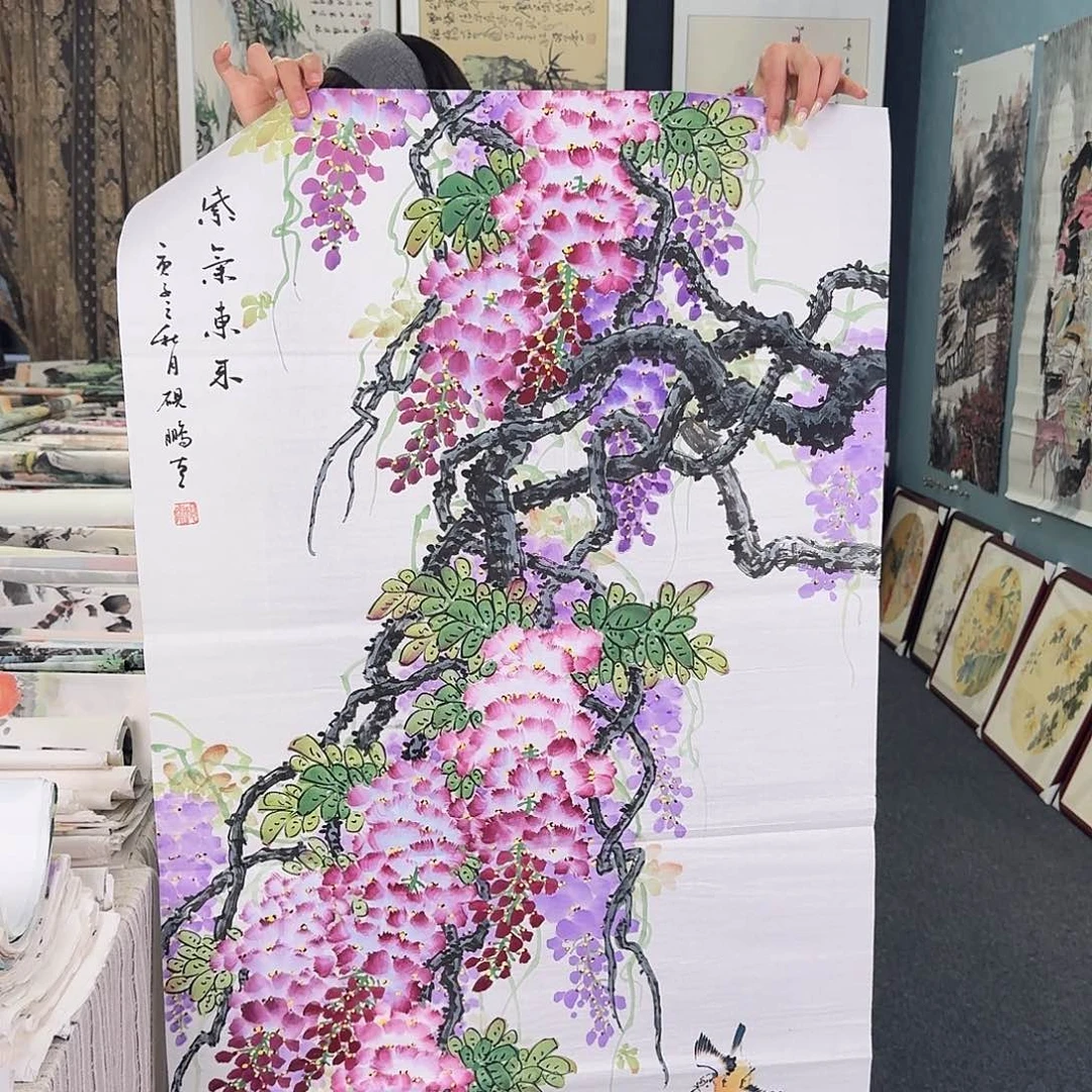 纯手绘国画作品作品