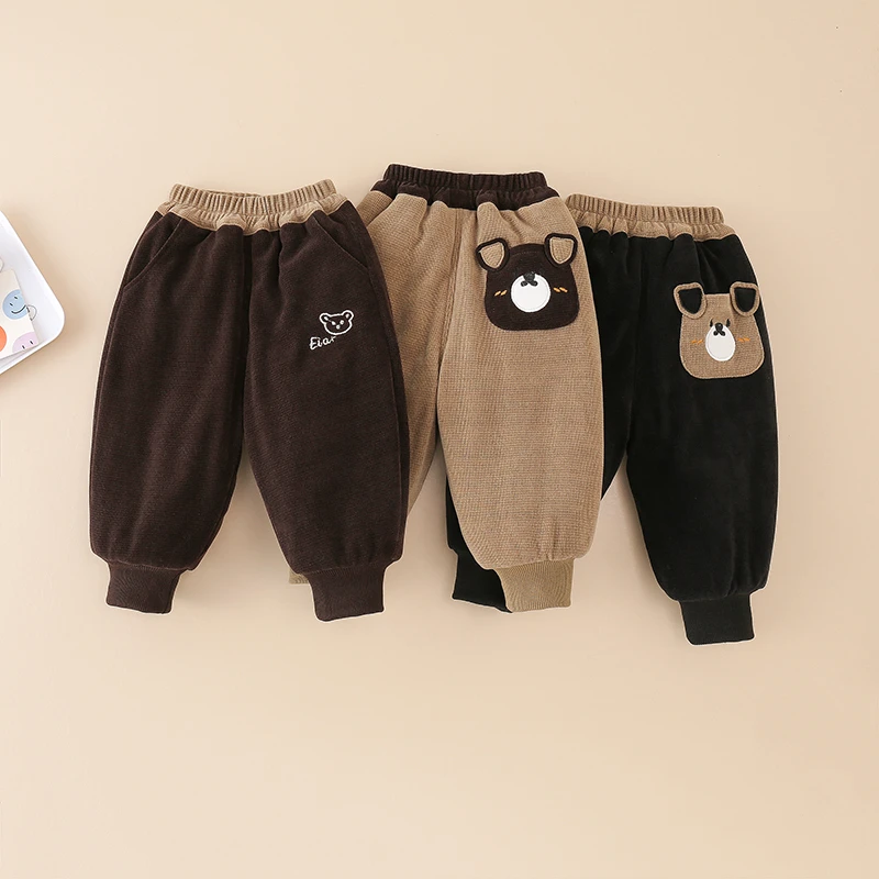 【三层加厚棉裤】儿童特厚裤子冬季宝宝长裤女童保暖裤男童加绒裤子