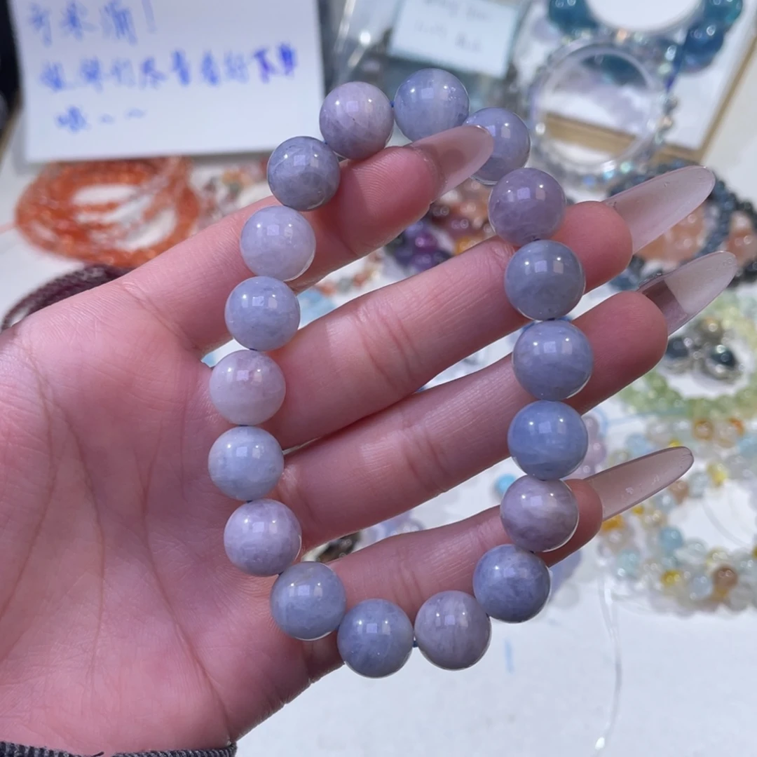 未镶嵌手链水晶紫罗兰方钠石11mm