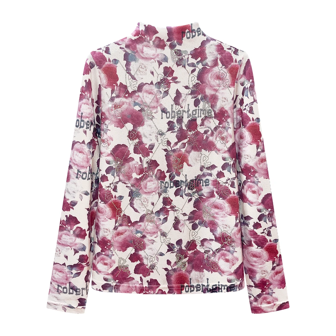 【啊浩私服】 新年款时尚轻奢重工休闲百搭印花打底上衣#6225