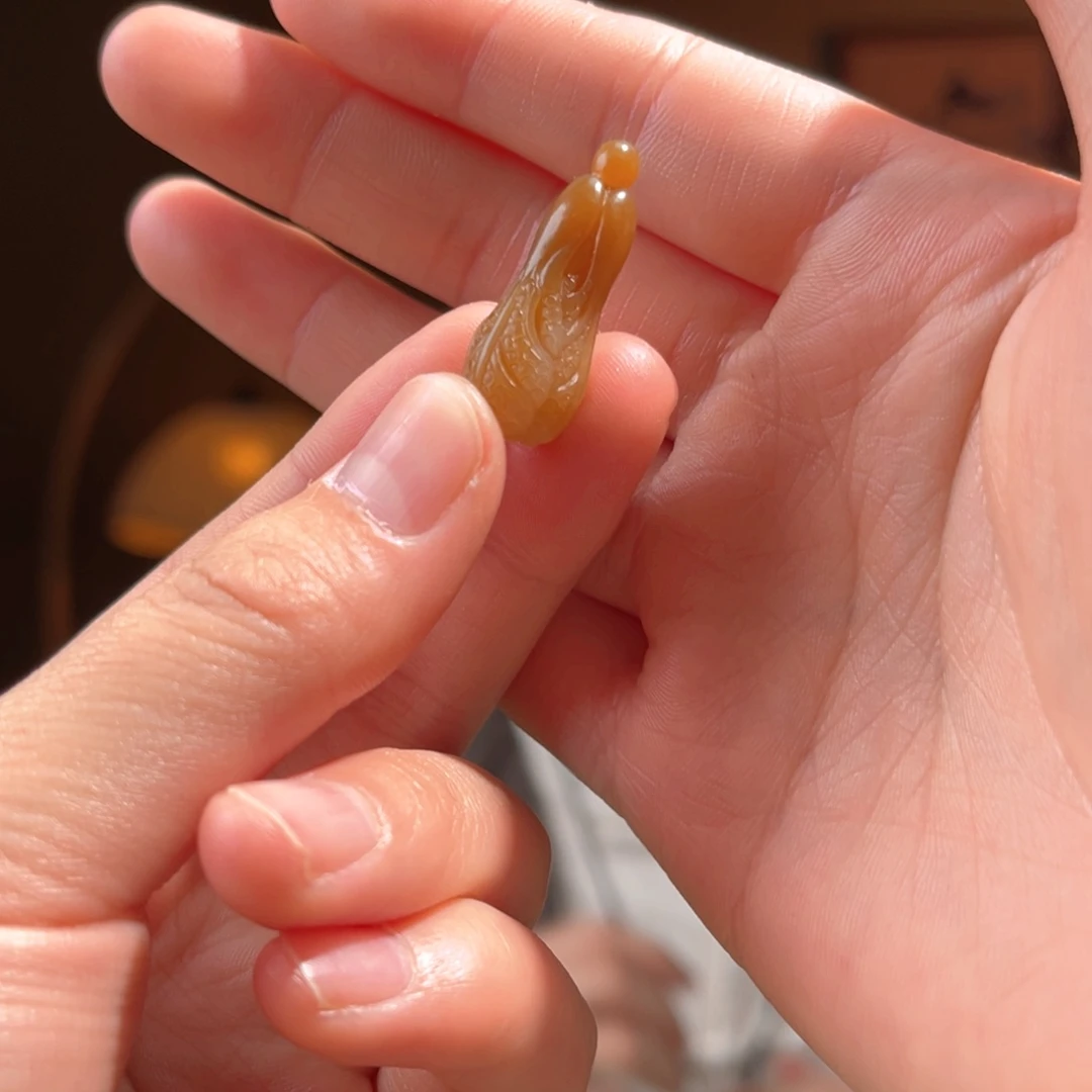 吊坠(不含链)未镶嵌和田玉新疆金山糖白白菜99.