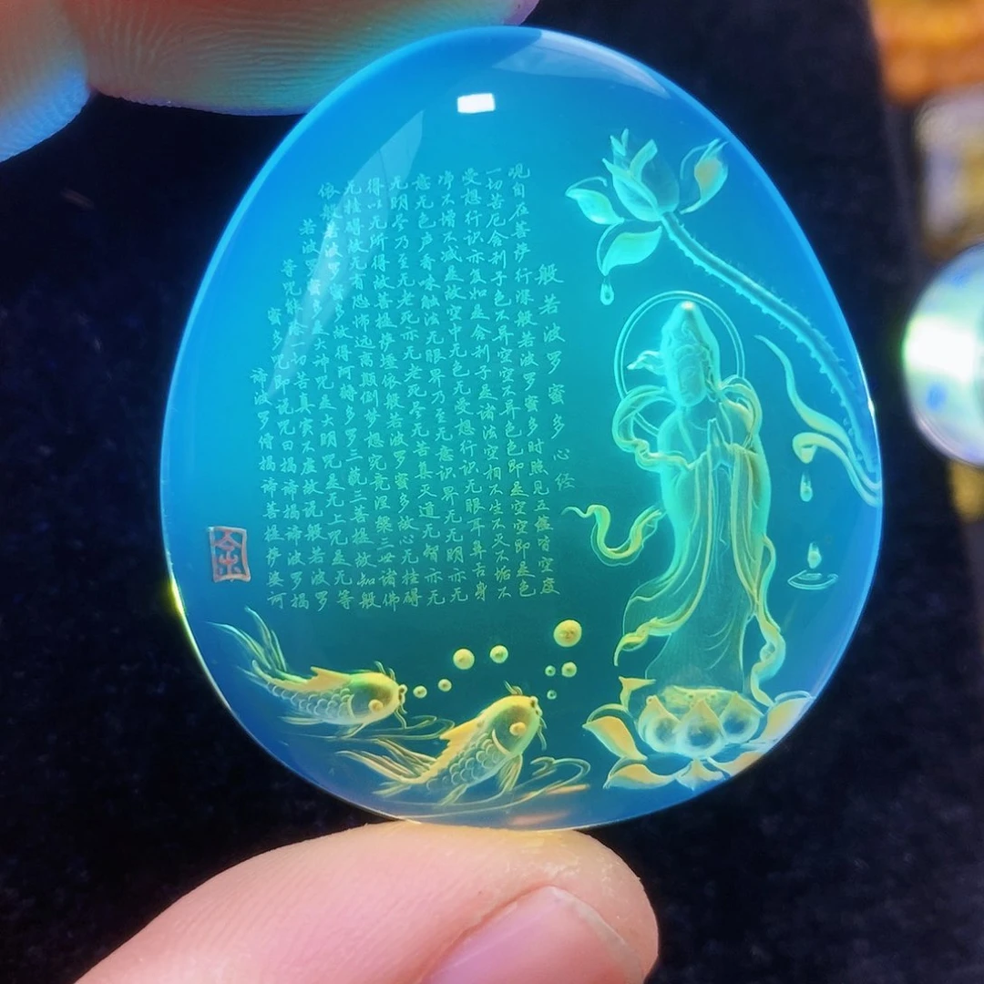 【闪购商品】蓝珀颈饰未镶嵌蓝珀阴雕