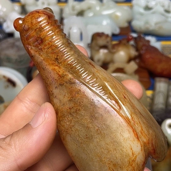 扮***虎和田玉未镶嵌挂件