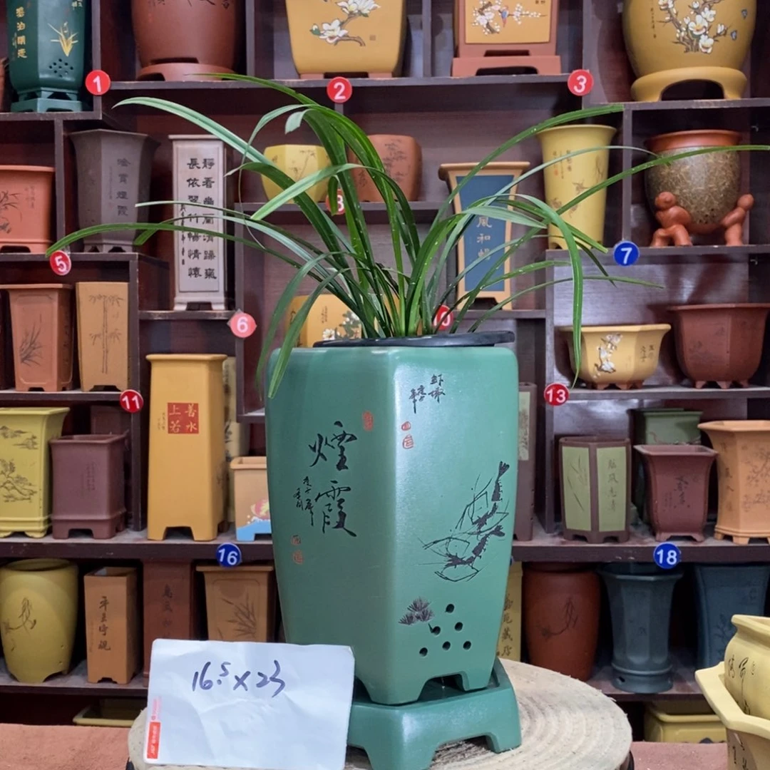 紫砂艺术紫砂花盆