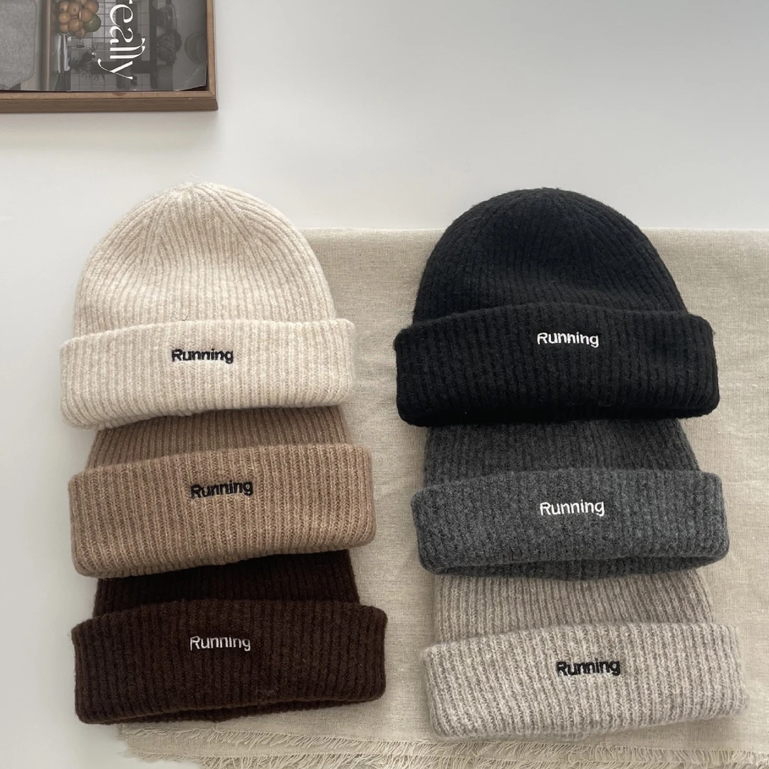 ins韩国儿童帽子秋冬女童毛线帽针织帽中大童男童宝宝保暖护耳帽