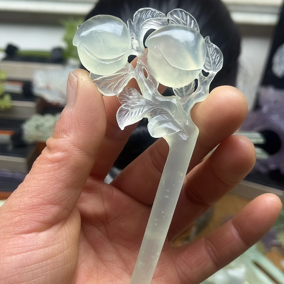 蛇纹石玉未镶嵌发饰