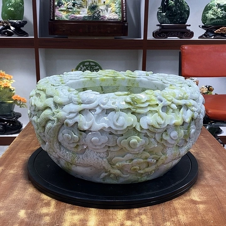 有***A玉山水摆件 玄关摆件