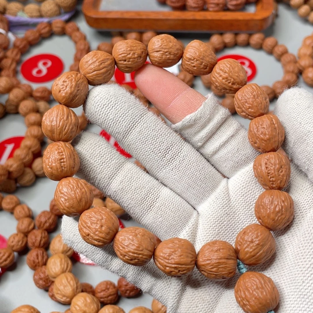 文玩核桃手串小方蟾手持15mm