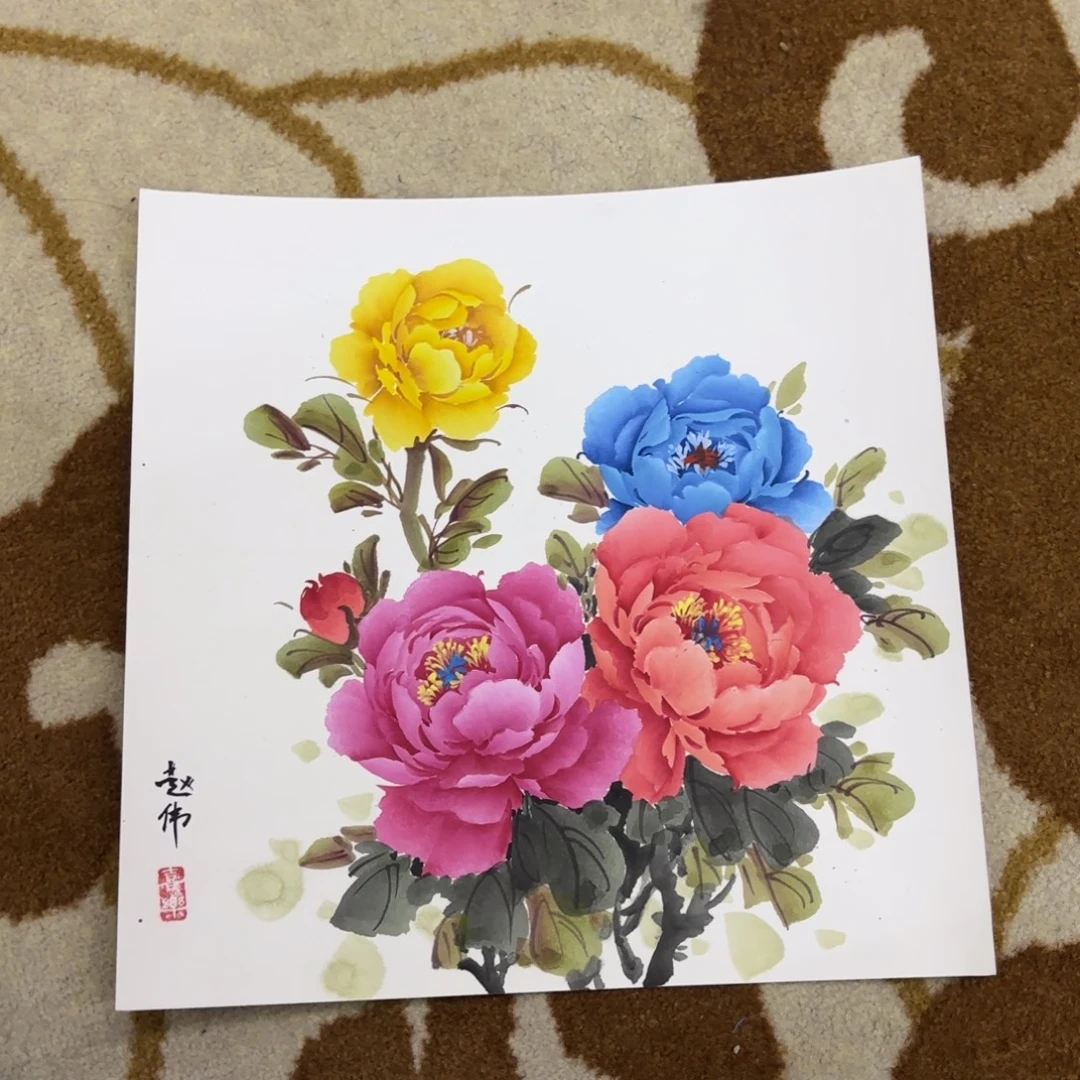 国画38-38卡纸作品童