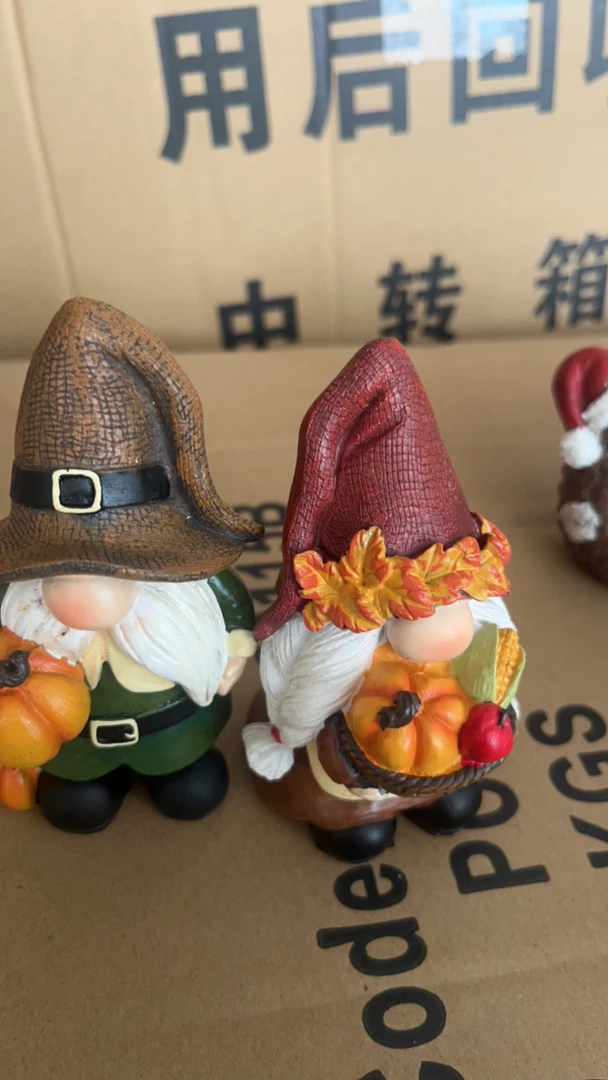 小南瓜地精一套摆件