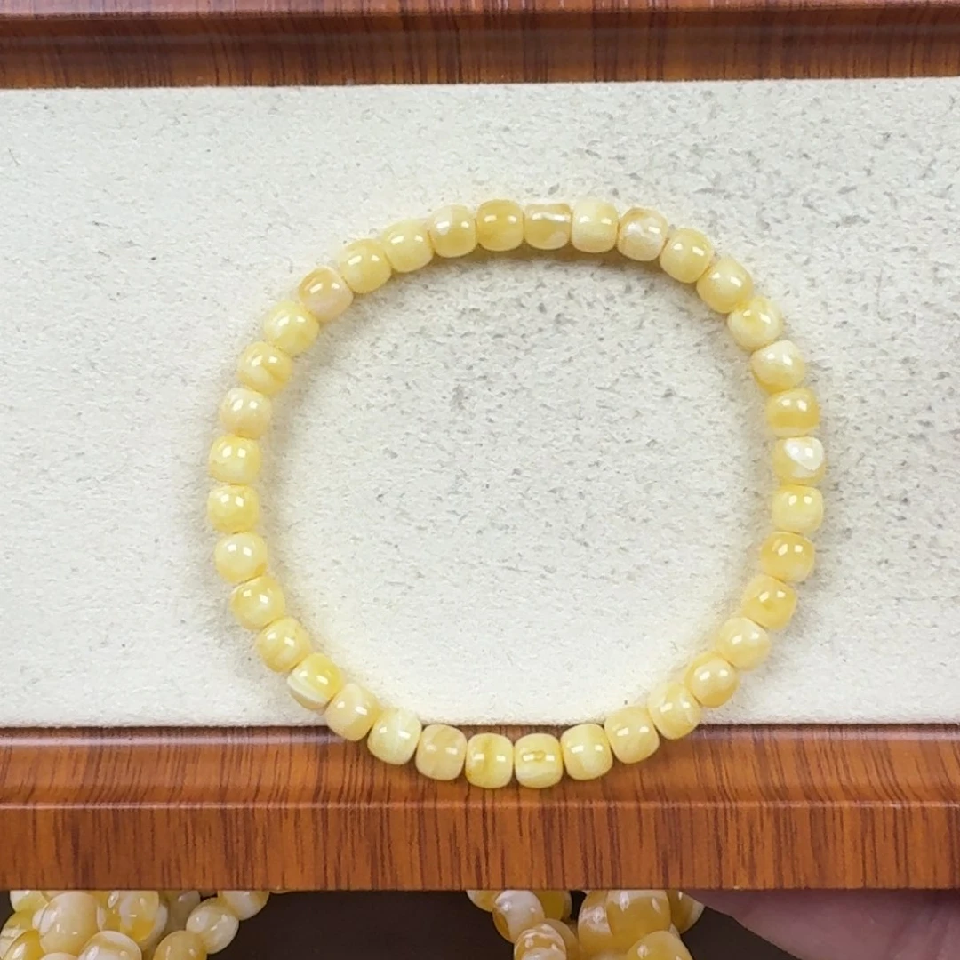 未镶嵌琥珀手链5.5mm裸发