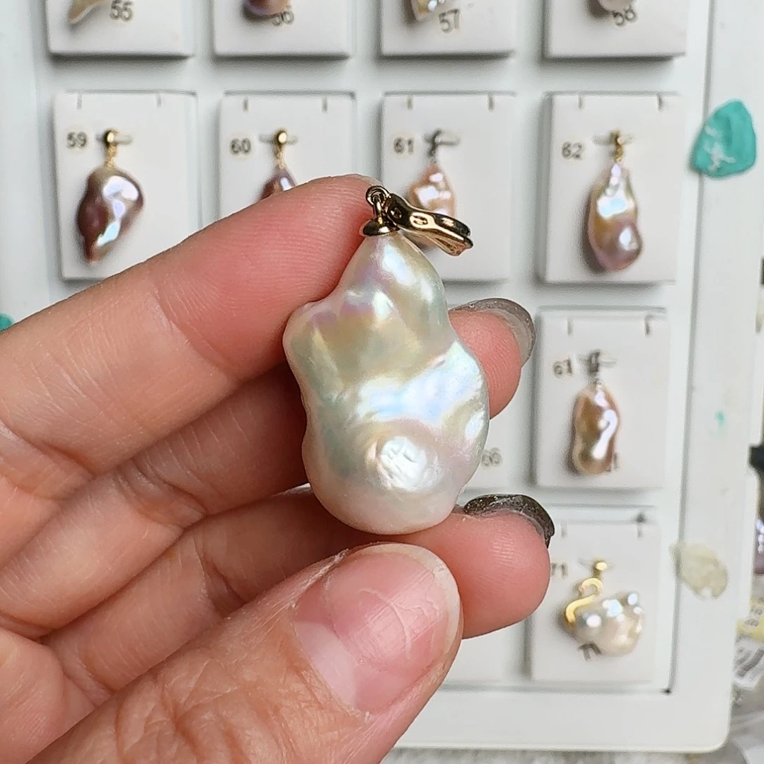 淡水珍珠颈饰银S925镶嵌