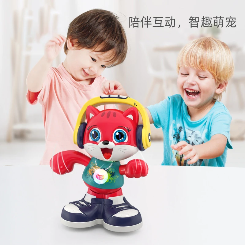 汇乐跳舞猫会说话的猫咪0-2岁婴儿电动宝宝音乐学爬