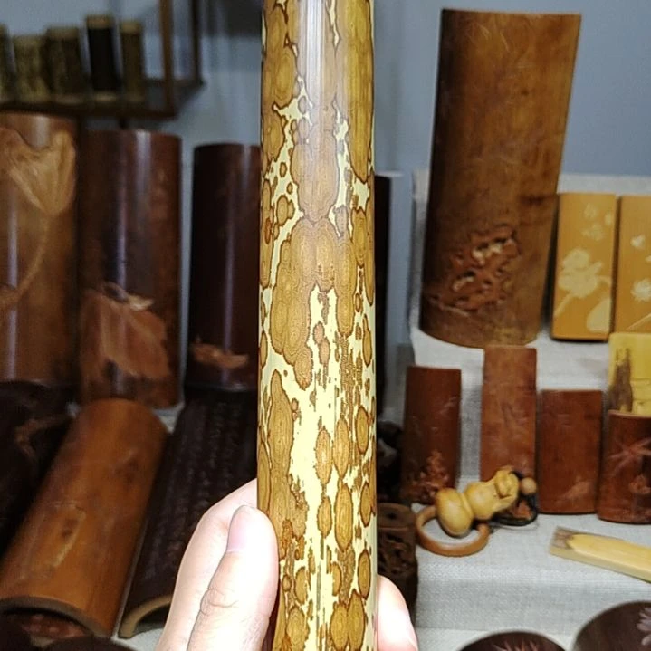 竹竹雕香筒手把件