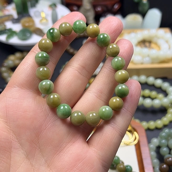 和田玉未镶嵌手链