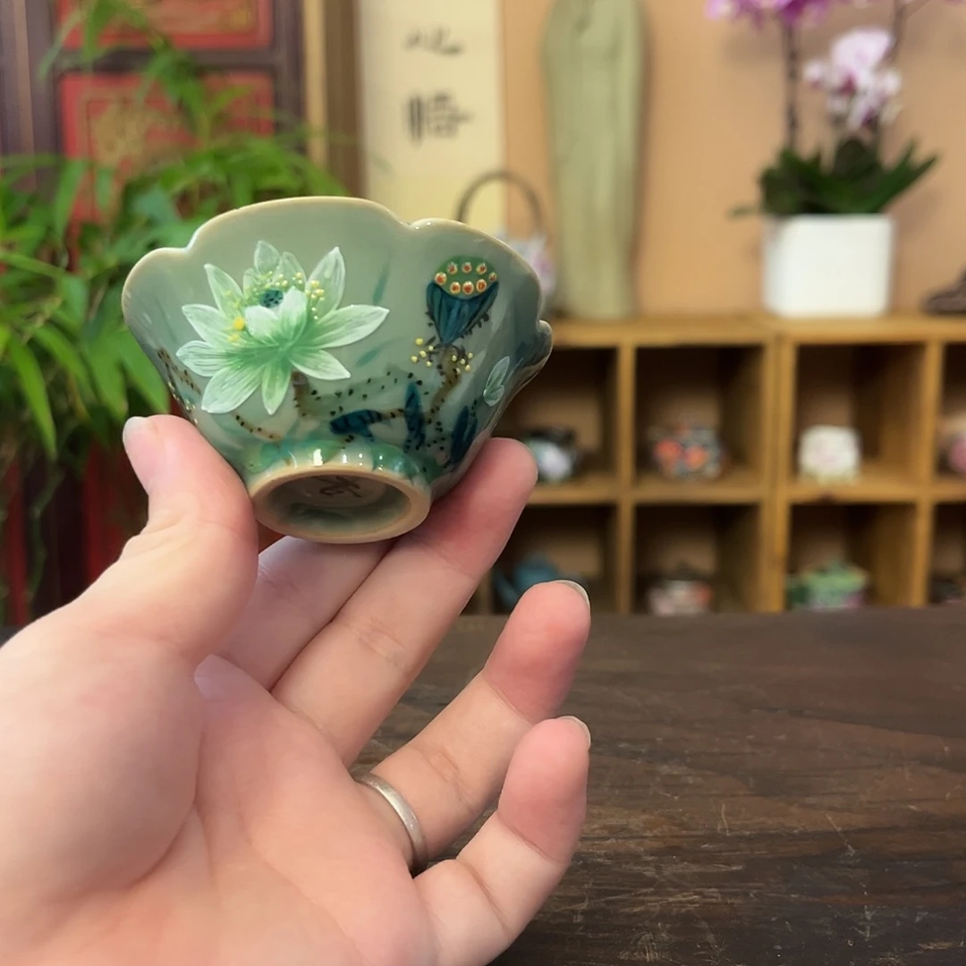 景德镇柴烧手工手绘茶具