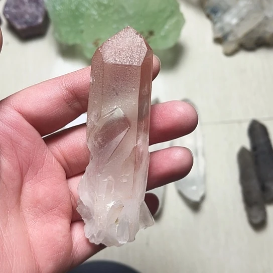 未镶嵌珠宝半成品水晶马岛粉利姆大师面