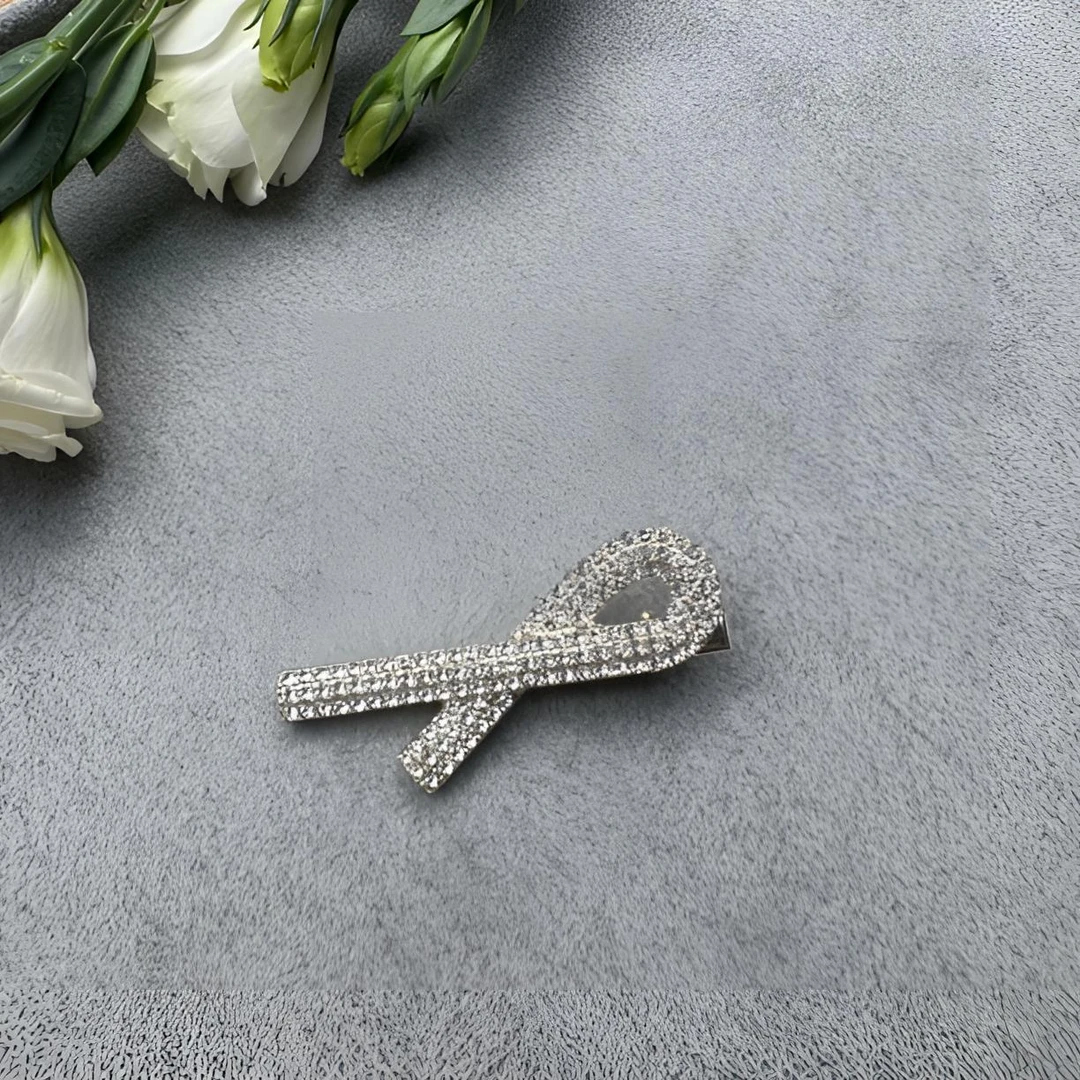 锌合金【李李家】轻奢气质时尚百搭精致满水钻网红鸭嘴夹