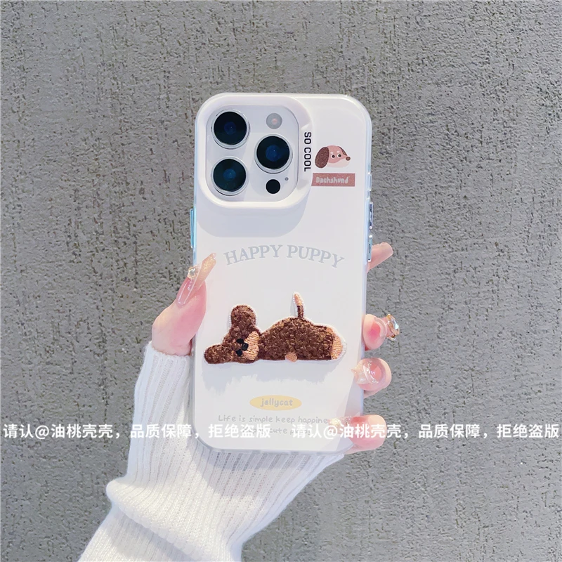 磨砂彩银适用苹果17/iPhone/华为荣耀/OPPO/VIVO/小米手机壳保护