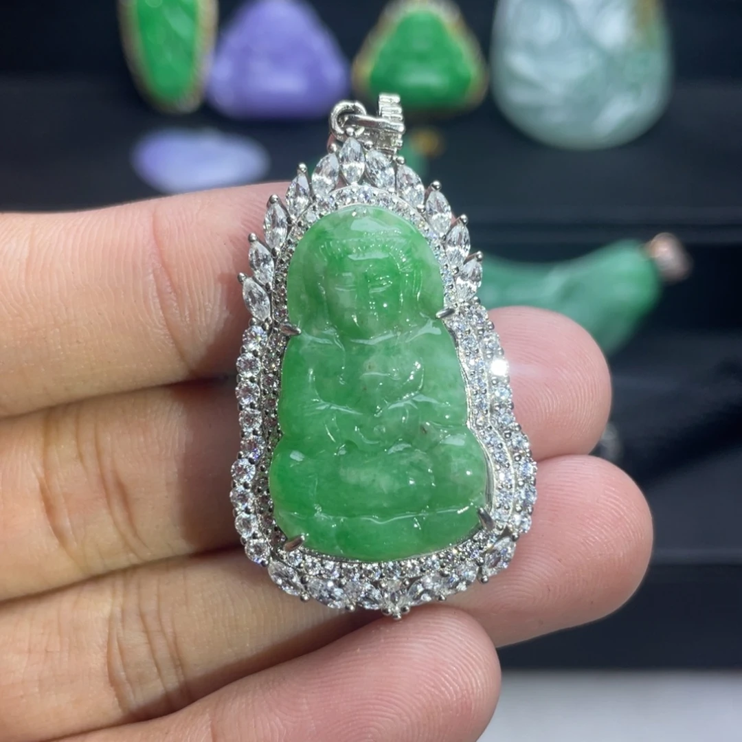 翡翠未镶嵌吊坠(不含链)