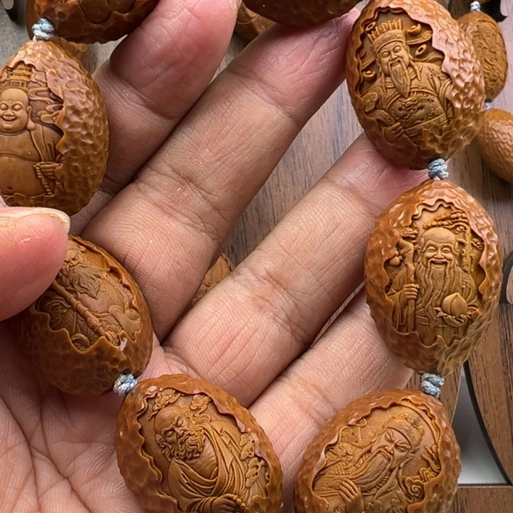 十***爸橄榄核手串/手链福禄寿禧财