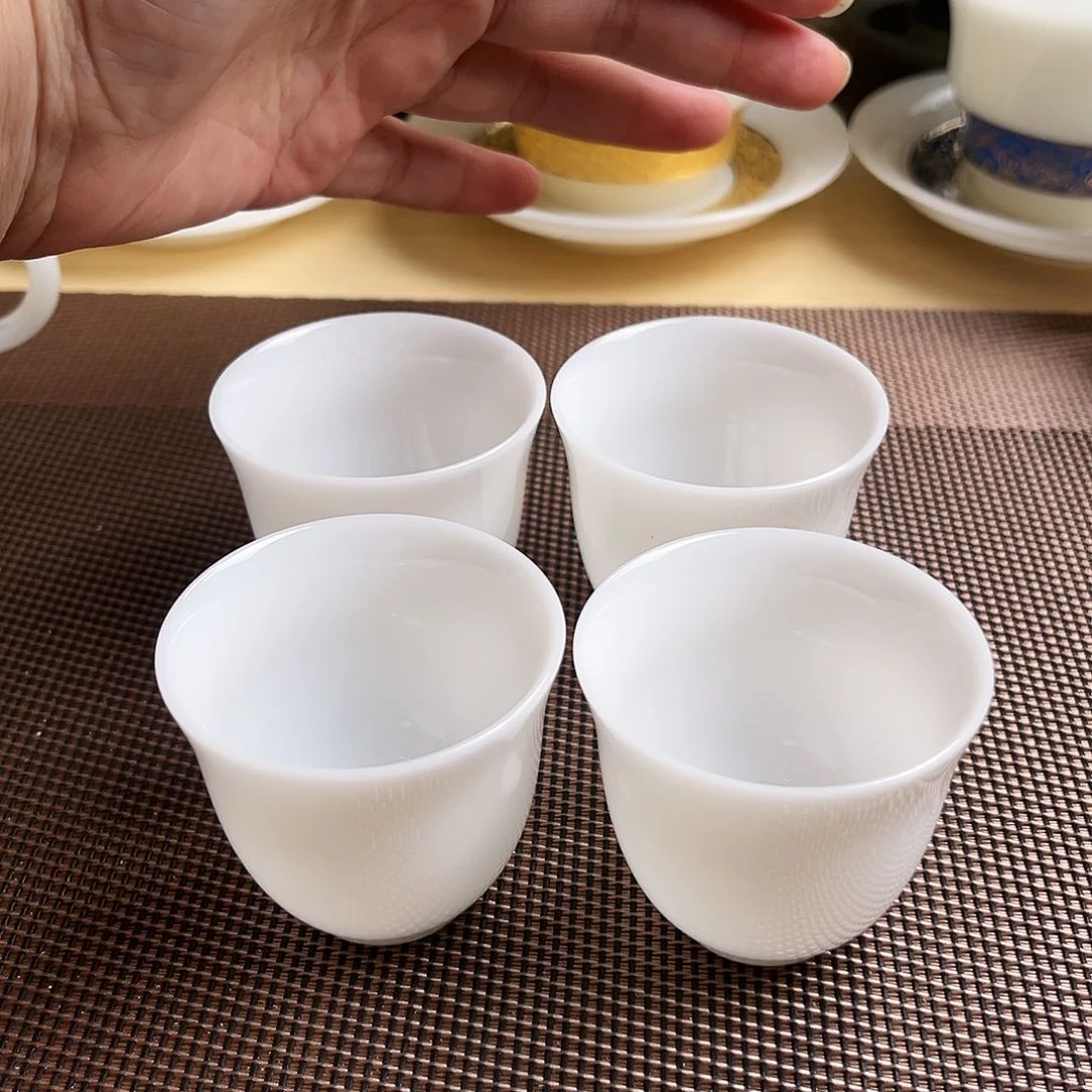 瓷片璞玉次客杯4个45cc