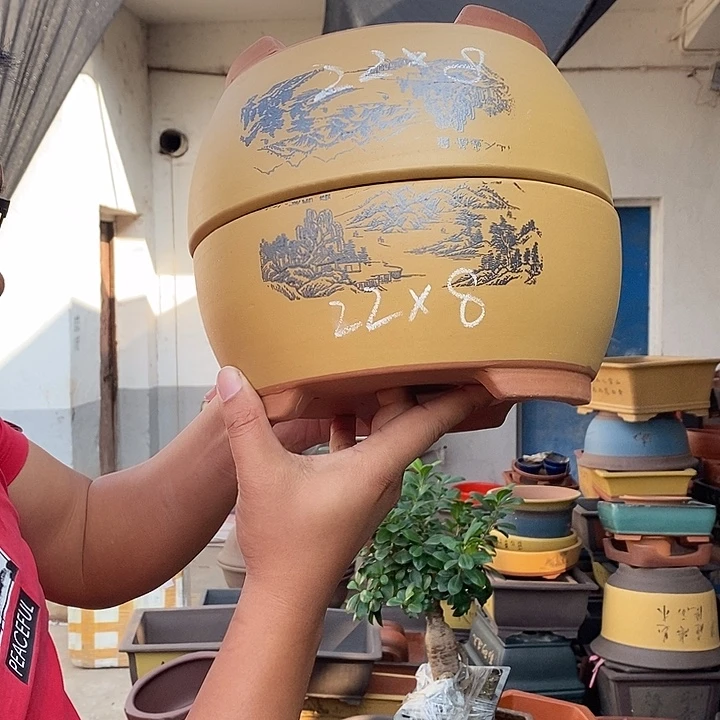 紫砂花盆宜兴紫砂