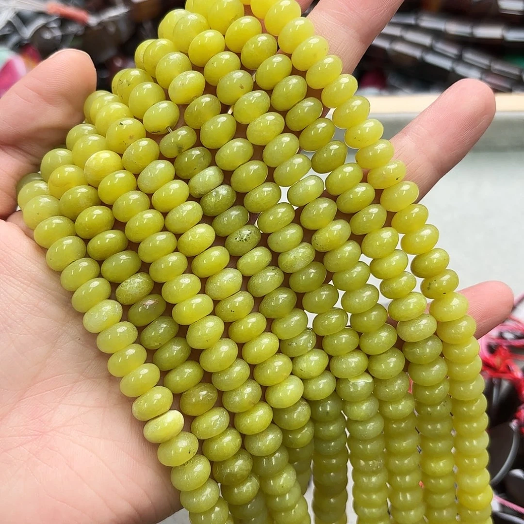 玛瑙/玉髓未镶嵌珠宝半成品卡9岫玉算盘一条